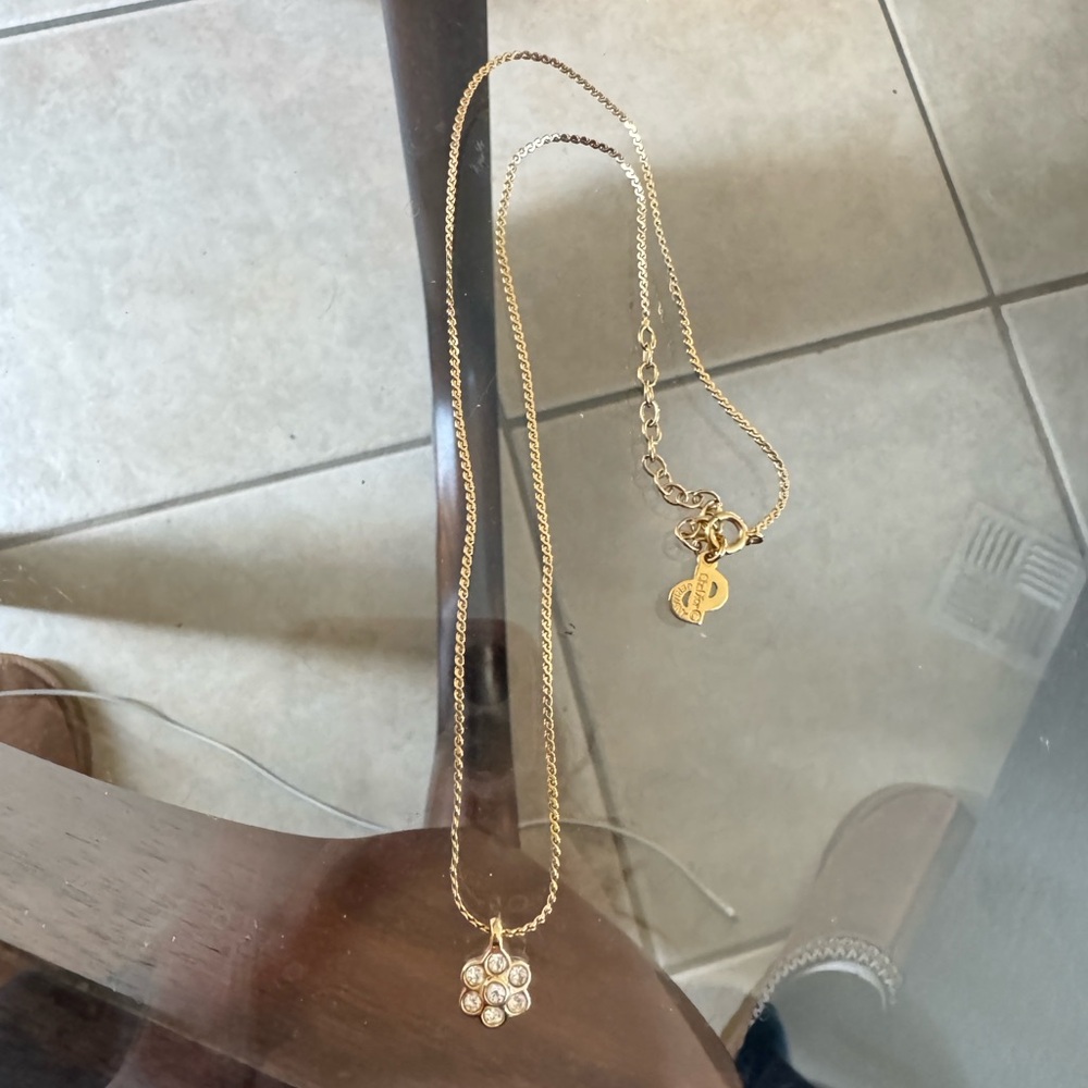 Dior Gold Flower Necklace